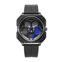 1PC 原装旋转男士手表，黑色时尚硅胶表带，运动男士腕表，3巴石英机芯，顶级男士手表 - 均碼 - 查看 14