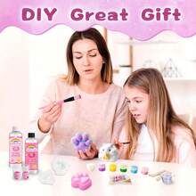 46PCS Taba Squishy Kit,DIY Stress Relief Novelty Squeeze Toys,1:1 AB Liquid Silicone,Party Favors For Kids,Make Your Own Squishies Hamster&Cat Paw With Silicone And Molds,Birthday Gifts,Children's Gifts, Daily Life Gifts,Stress Relief,Entertainment Alleviate Anxiety - Multicolor - View 7