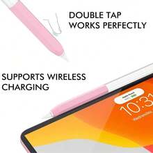 Silicone Case Compatible With Apple Pencil 2nd Generaion Cover Translucent Design Compatible With Magnetic Charging And Double Tap (Apple Pencil 2nd Generation) - Multicolor - View 6