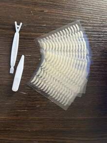 隐形双眼皮贴 防水透明 无胶眼部化妆配件 自然无痕 防汗 妆容 - 裸色 - 查看 11