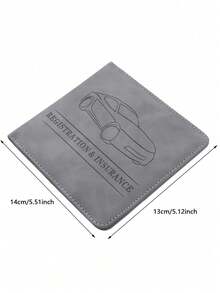 Men's Random Vehicle Registration & Insurance Document Holder Wallet, Convenient For Organization And Storage, Casual Style - Multicolor - View 8