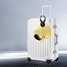 1个壁挂式帽子架 - 便携式免提帽子收纳架，适合旅行，有咖啡色和黑色可选，简约时尚设计，可用作钱包和手提包配件、帽子挂钩、旅行配件、现代配件，表面光滑，多功能配件，旅行爱好者的必备品 - 彩色 - 查看 7