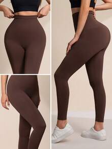 Leggings de compresión para mujer, pantalones de yoga que levantan el trasero, cintura alta sin costuras, control de abdomen, ropa interior moldeadora elástica