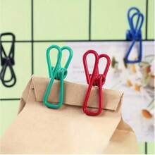 1pc/5pcs/15pcs Portable Random Color Sealing Clips, Stainless Steel Sealing Clips, Snack Bag Clips, Suitable For Clothes Clips, Food Bag Sealing, Storage Bags And Sketch Clips - Sealing Clip - View 3