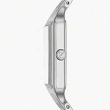 Fossil Raquel Quartz Stainless Steel Three-Hand Watch - Square Series - Stainless Steel Case/Crystal Glass - White - View 2