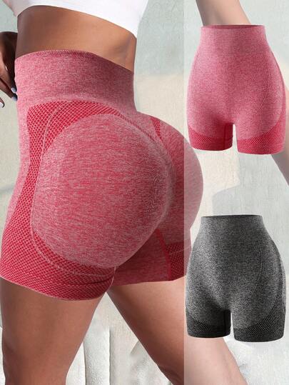 2 piezas Panty con control de abdomen, pantalones cortos sin costuras lisos, pantalones cortos deportivos moldeadores, ropa interior de mujer con levantamiento de glúteos, shorts de yoga con cintura sin rollos