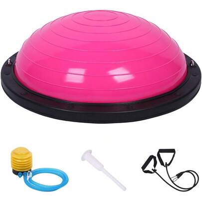 Pelota Para Yoga Ball con Ligas Media de Equilibrio Pelota Fisioterapia Entrenamiento Ideal para Entrenamiento de Equilibrio y Fuerza en Casa Gimnasio o Exterior Del Core