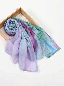 1 chiếc khăn trùm đầu Hijab thời trang nữ phong cách Bohemian in họa tiết màu nước, mềm mại và thân thiện với da, phù hợp cho hoạt động ngoài trời và sử dụng hàng ngày, có thể phối cùng trang phục có mạng che mặt, thoáng khí cho mọi mùa. - Nhiều màu - Xem 9