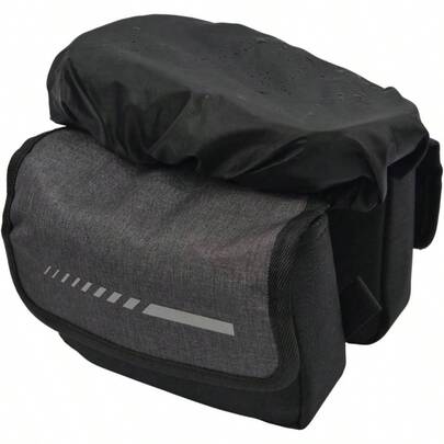 Bike Bag Phone Mount Bag Cover Touchscreen Bike Frame Bag Rain Cover Black