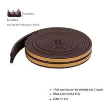 5M Door & Window Weather Stripping, Soundproof Insulation Seal Strip With Self-Adhesive Rubber Collision Protection - Multicolor - View 9