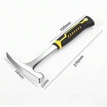Geological Hammer High Carbon Steel Non-Slip Rubber Handle Rock Pick Hammer Brushed Finish Outdoor Exploration Geological Prospecting Hammer - Multicolor - View 12