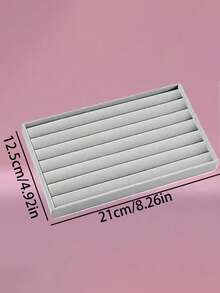 1pc 100-Slot Ring Storage Tray, Desktop Jewelry Display Tray, Jewelry Dust-Proof Box, Multi-Functional Jewelry Display Tray, Ring, Necklace, Bracelet Storage Box, - Multicolor - View 11