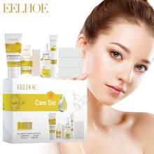 EELHOE 4-Piece Skincare Gift Set: Facial Cleanser, Toner, Serum & Moisturizer With 4% Niacinamide & Salicylic Acid. Provides Brightening, Hydrating, Oil Control And Gentle Nourishing Repair, Suitable For Sensitive Skin And All Skin Types. An Ideal Daily Care Routine & Holiday Gift Set. - Bộ quà tặng chăm sóc da 4 món - Xem 2