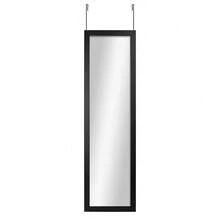 Over The Door Mirror Full Length Rectangle Black Bathroom Hanging Wall Mounted - 1 - 查看 5