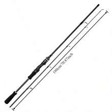 Multi-Purpose Carbon Fiber Casting Spinning Rod, Guide Ring Ergonomic Handle, Light Sensitive For Seawater Fishing Trips Use - Default - View 2