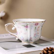 Floral Patterned Cup & Saucer Set, English Style Afternoon Tea Essential - Multicolor - View 5