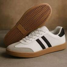 Women's Casual Retro Vintage Stylish Sneakers With Soft, Comfortable, Super Lightweight Sole - Perfect For Everyday Wear - Ready To Ship - 白色 - 查看 3