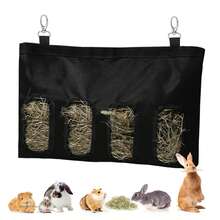 600D牛津布悬挂式兔子干草喂食器，适用于兔子及其他小型动物