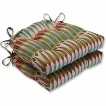 ASDF-Pillow Perfect Acela Adobe Reversible Chair Pad Set of 2 - Multicolor - Ver 1