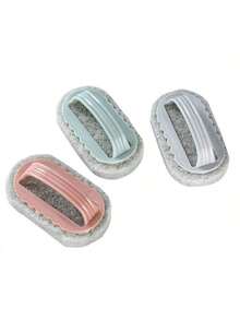 5pcs Multifunction Cleaning Brush,Household Plain Handle Cleaning Brush, Decontamination Sponge Wipe Bathroom Toilet Tile Cleaning Brush, Kitchen Brush - Multicolor - View 2