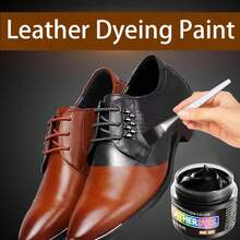 Leather Dye Color Changing Kit, Leather Recoloring Paint, Includes Coloring Tools, 30g/1.06oz Leather Coloring Paste, Black And Brown Dye For Leather Shoes, Suitable For Leather Shoes, Boots, Bags, Sofas