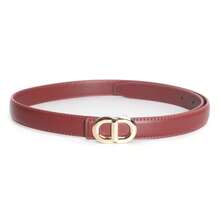 ECHAIN 1pc/2pcs Narrow Waist Strap For Jeans Dress Women Fashionable Belt Simple Elegant Waistband Valentine's/Mother's Day Gift Daily Wear Red/White/Black/Coffee/Brown