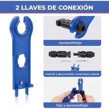 Kit de herramientas de crimpado solar con mango de PVC, herramienta de crimpado de conectores solares multifuncional a prueba de lluvia para la industria - 1 - Ver 6