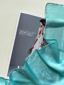 1pc Solid Color Scarf, Comfortable, Elegant, Unique, Classic, Versatile, Fashionable Women's Scarf For Spring/Autumn - Mint Green - View 4