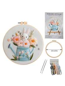 10pcs Bamboo Embroidery Hoops, 8cm/10cm/15cm/20cm - Apricot - View 13