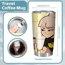 1pc 20oz Tumbler Jentry Chau Vs. The Underworld Design Stainless Steel Tumbler, Leakproof With Lid & Straw - Ideal For Outdoor Travel & All Seasons, Gift For Family And Friend - 1 cái - Xem 4