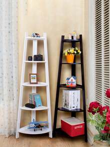 1pc Multi-Function Tiered Corner Storage Rack, Suitable For Office, Balcony, Flower Shop, Hotel, School, Company - Multicolor - View 3