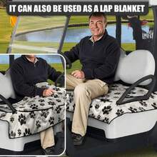 Universal Golf Cart Seat Covers For Women Men Non-Slip Golf Cart Seat Towel Blanket Golf Cart Accessories,39251048 - 紫丁香色 - 查看 6