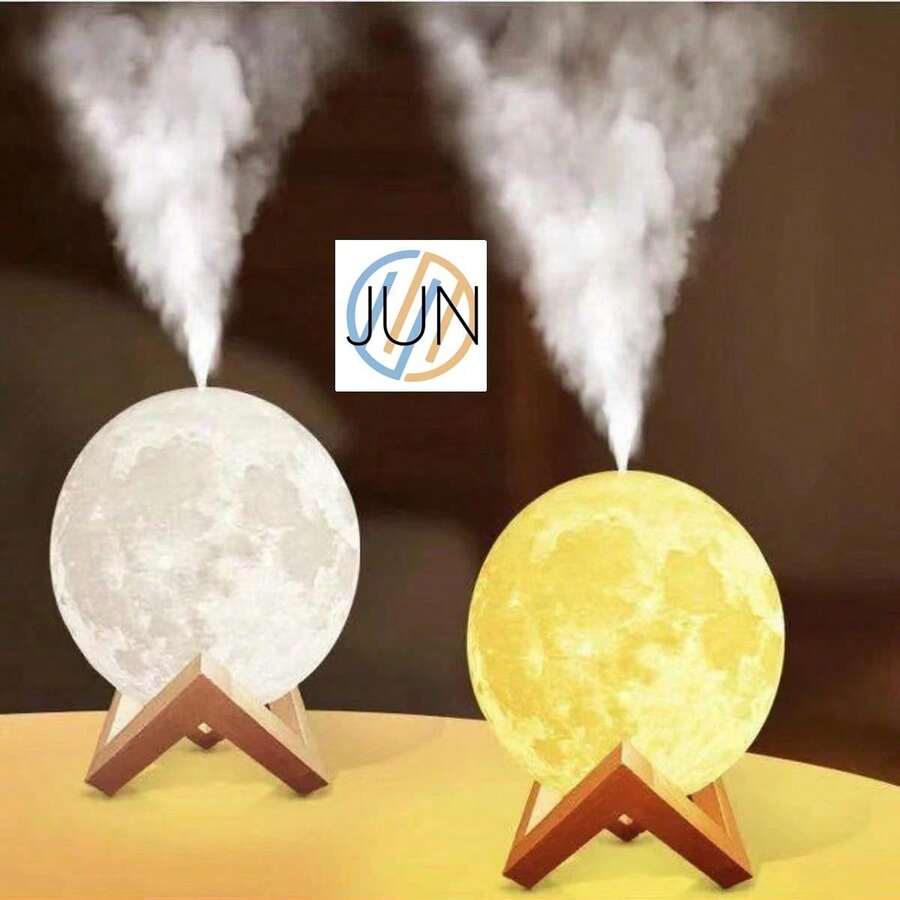 Humidificador Luna con 3 Modos de Luz Blanca y Cálida Aromaterapia. - A - Ver 1