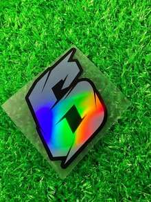 1pc Cool Laser Effect 0-9 Number Motorcycle Sticker, Suitable For Body, Fuel Tank, Side Panel, Trunk, Helmet, Etc. Racing Style Decor, Waterproof & Durable Material, Car Body Scratch Protection Sticker, Recommended For Metal And Glass Surfaces. - Multicolor - View 18