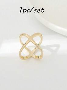 10/8/5/3/1pc Gold Plated Hollow Cross Scarf Clips, Versatile Scarf, Shawl, Neckerchief Accessories - Gold - View 7