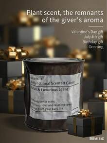 220g Large Capacity Retro Tin Can Scented Candle, Valentine's Day Gift, Friend's Birthday Souvenir, Home Office Relaxing Fragrance, Meditation Sleep Aid, Fresh Air, Long-Lasting Diffuser