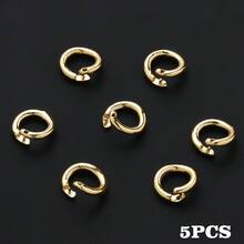 5/10pcs 8mm Copper Open Jump Rings, Half Closed Opening Ring, Bracelet Necklace Connecting Buckle Ring For Jewelry Making