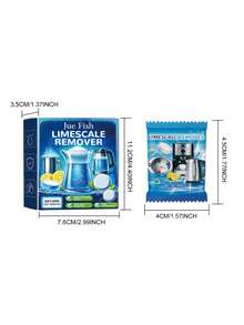 Limescale Cleaning Effervescent Tablets, Stainless Steel Pot & Kettle Descaling Cleaner Lemon Descaling Cleaning Tablets - Multicolor - View 7