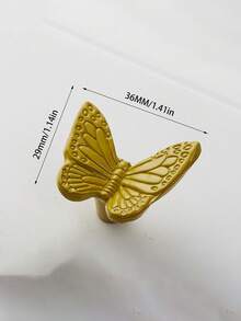 蝴蝶形抽屉拉手，锌合金蝴蝶形抽屉拉手，橱柜五金，适用于抽屉、浴室、衣柜、梳妆台和其他橱柜 - 彩色 - 查看 5