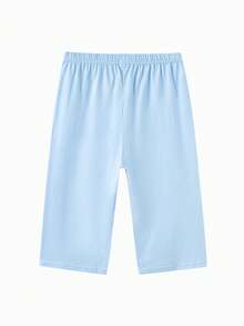 Balabala Unisex Home Pants, Soft Comfortable Fabric, Universal Fit, Relaxed Summer Loungewear - Lake Blue - View 2