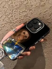 1pc Funny Monkey Design TPU Soft Edge Phone Protective Case Compatible With IPhone13/15/14/13/12/11/16/Compatible With Galaxy/Compatible With Redmi/Compatible With OPPO/Compatible With VIVO/Compatible With INFINIX - Multicolor - View 5