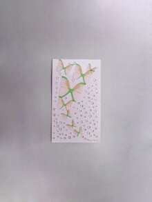 1/5 套孕妇肚皮贴纸，水晶贴纸，钻石派对照片，孕妇照，彩色珍珠心形 3D 装饰图案（蝴蝶套装）