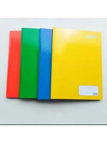 Large 80-Sheet Hardcover Notebooks With Ruled Pages / School/University/Office/Stationery Notebook For Notes - Cor Aleatória - Ver 2