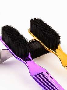 1pc Oil Head Texture Comb, Hair Styling Brush, Hair Cutting And Cleaning Brush - Multicolor - View 2
