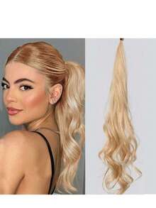 32 Zoll Clip-In Pferdeschwanz Extensions, langer Pferdeschwanz, für Frauen, elastischer Wickel-Pferdeschwanz, natürlicher synthetischer Pferdeschwanz - Verschiedenfarbig - Übersicht 15