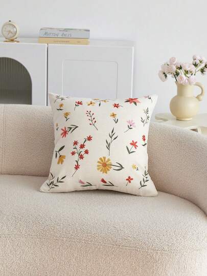 LCUHPCL 1 pieza Funda de cojín decorativo bordado en 3D, decoración del hogar encantadora adecuada para la sala de estar, el dormitorio, fiestas y diversos entornos, primavera/verano