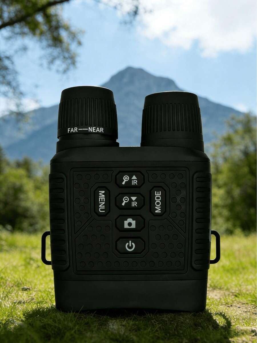 20x50mm High Power HD Night Vision Hunting Binoculars - 1000m Long Range Observation Telescopes For Outdoor Wildlife Watching - 黑色 - 查看 1