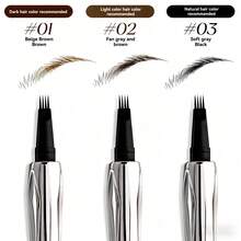 1pc Waterproof, Sweat-Proof Eyebrow Pencil, Precisely Defines Eyebrow Shape, Suitable For Beginners