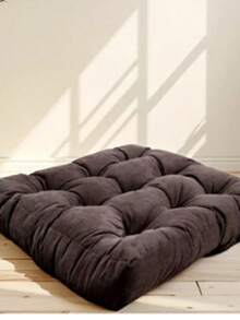 Đệm ngồi và đệm sàn làm từ vải nhung | Đệm sàn 60*60 cm sản xuất tại Thổ Nhĩ Kỳ - Màu xám đen - Xem 3