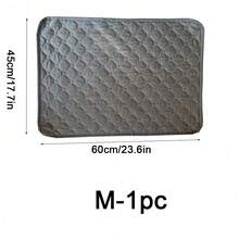 1 pieza/2 piezas Almohadilla lavable antideslizante absorbente y de secado rápido para orina de hámster y conejo, alfombrilla reutilizable para mascotas, adecuada para mascotas pequeñas en todas las estaciones - Gris - Ver 14